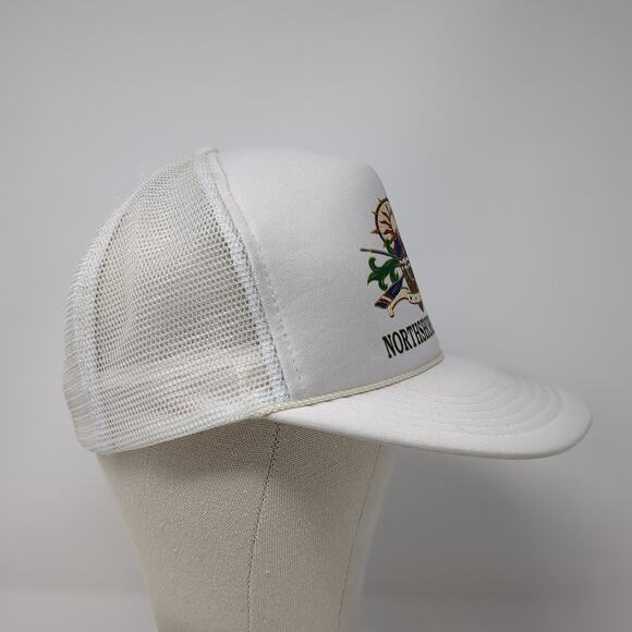 Northshore, Hawaii Snapback Trucker Hat White One Size Adjustable Rope KC - Picture 5 of 9